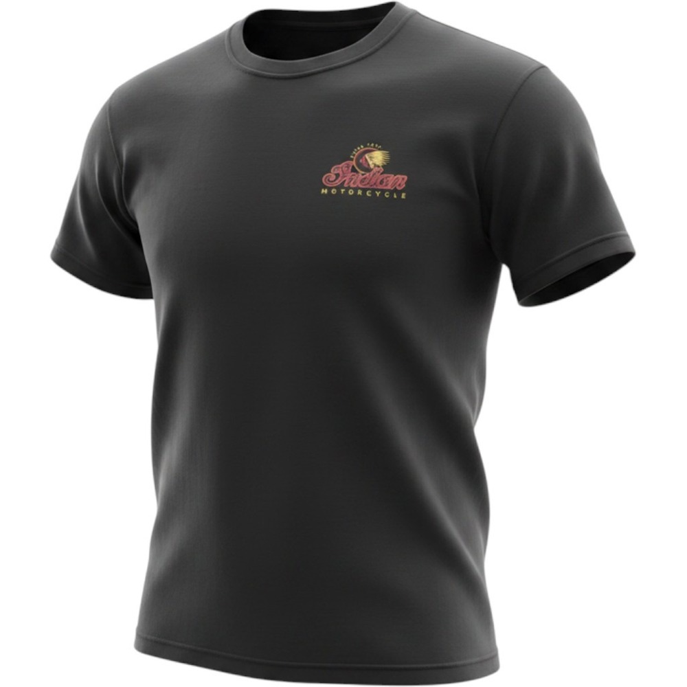 Indian Motorcycle Bryan Texas Graphic T-Shirt Mens Medium Black Short Sleeve Tee